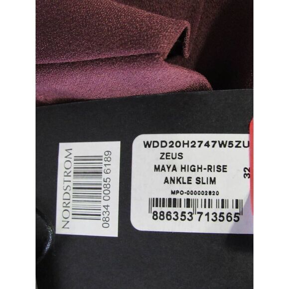 Rag & Bone Maya High-Rise Zeus Slim Fit Ankle Dark Grey Women's Jeans SZ 32 - Picture 8 of 9